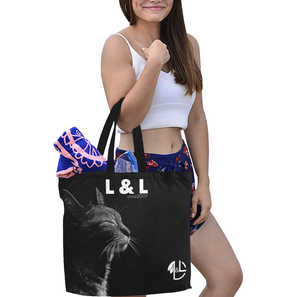 L&L Sac "Le Totebag by L&L" All Over Print Canvas Tote Bag/Large (Model 1699) - L&L since 2007