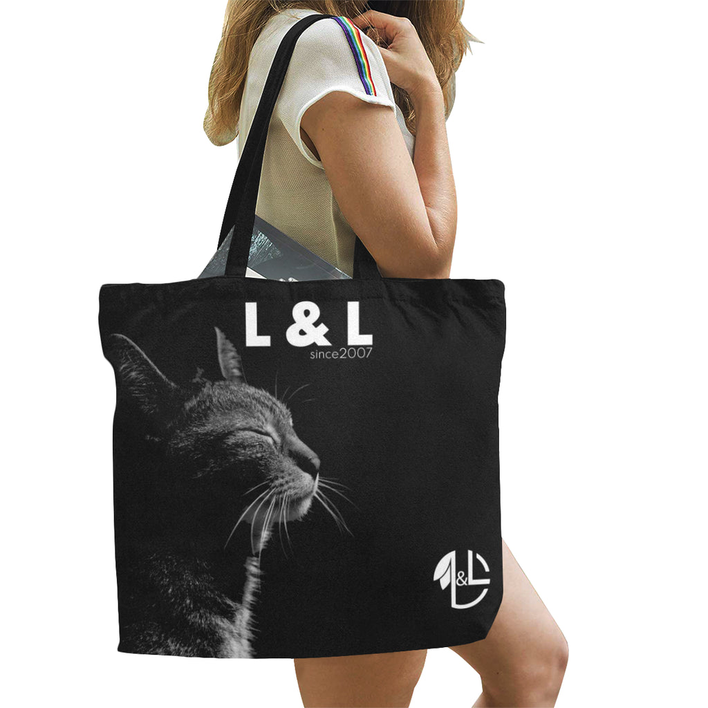 L&L Sac "Le Totebag by L&L" All Over Print Canvas Tote Bag/Large (Model 1699) - L&L since 2007